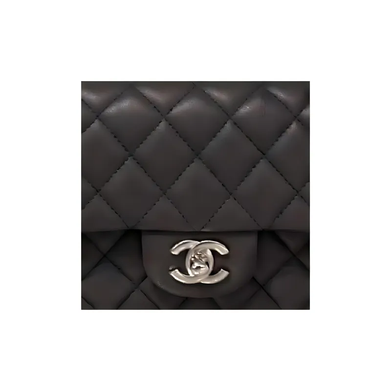 CHANEL Classic Flap CF Sheepskin Flap Bag, Shoulder Bag, Crossbody Bag Mini Women's Dark Gray-1