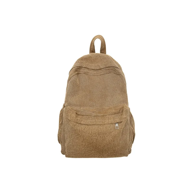 LUVISTRUE Denim Backpack Medium Size Unisex Black/Light Blue/Khaki/Dark Blue-7