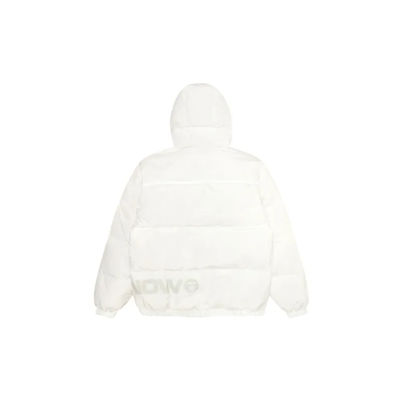 Aape Slogan print Hooded Padded Jacket-4