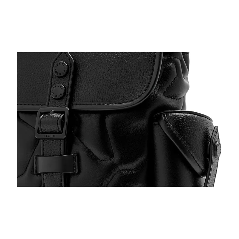 PEDRO Polyurethane Synthetic Leather Crossbody Bag, Shoulder Bag Trumpets Men's Black/Army Green-4