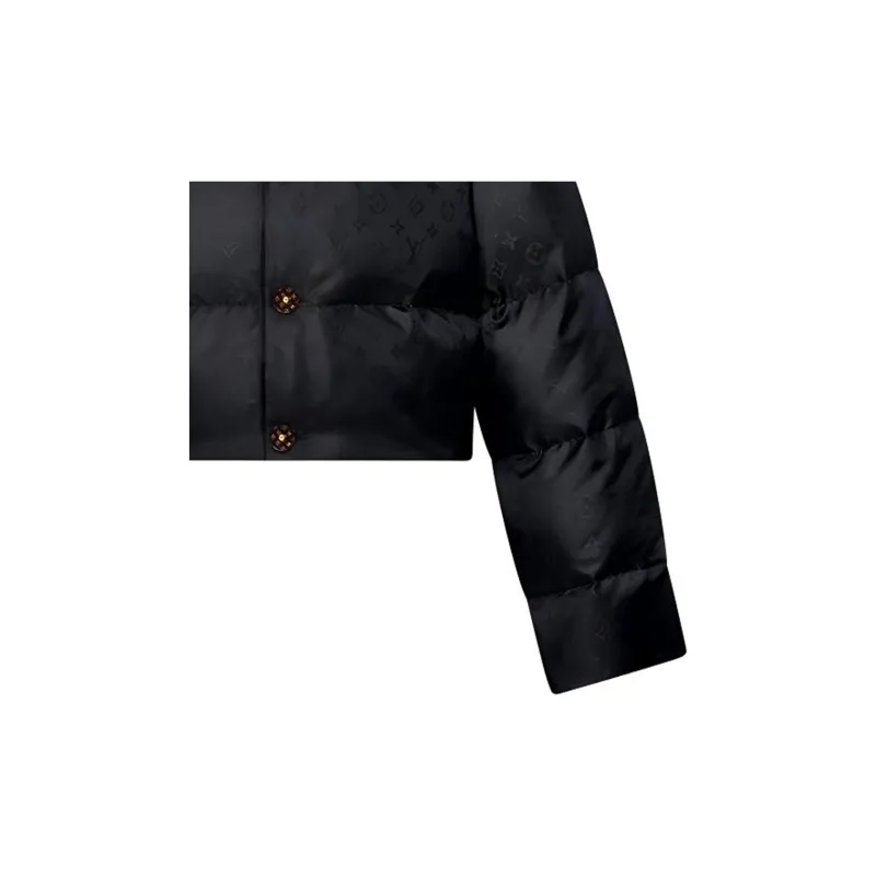 LOUIS VUITTON 1AFUIU Cropped Monogram Puffer Jacket-4