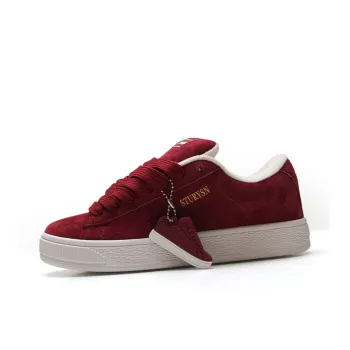 STUR YSN Low Top Skateboard Shoes Women's Burgundy