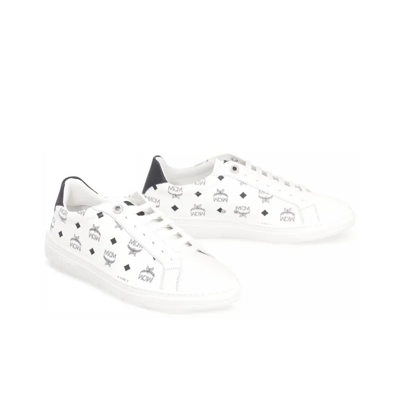 MCM Terrain Stylish Skateboarding Shoes Women's White Black-2