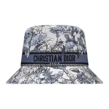 DIOR Cotton Polypropylene Bucket Hats Women's Blue
