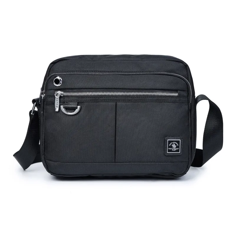 SANTA BARBARA POLO & RACQUET CLUB Fabric Shoulder Bag, Crossbody Bag Regular Men's Multicolor-0