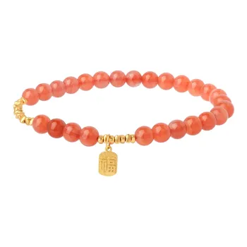 XIAOLIUJADE Southern Red Agate Bracelets Unisex