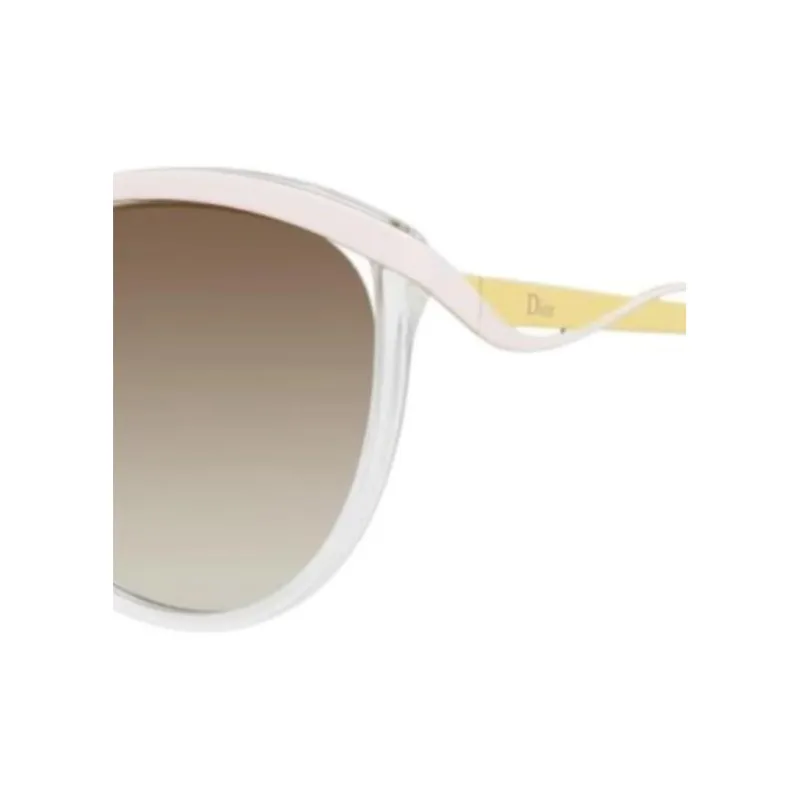 DIOR Irregular Shape Sunglasses Women's Yellow/Pink-1