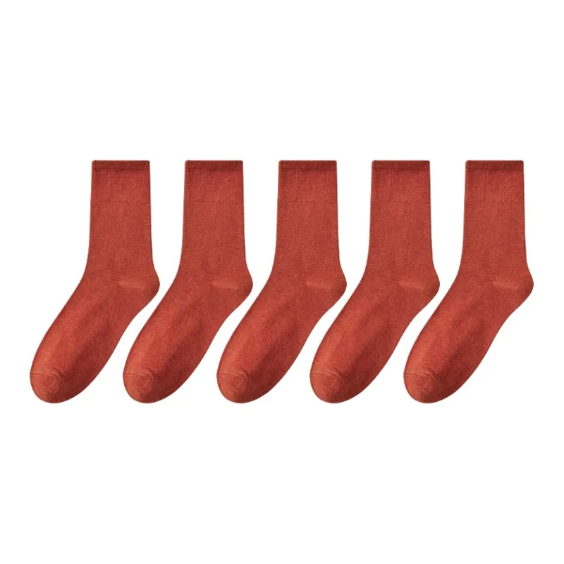 MIIOW Knee High Socks Women's 5 Pack-8