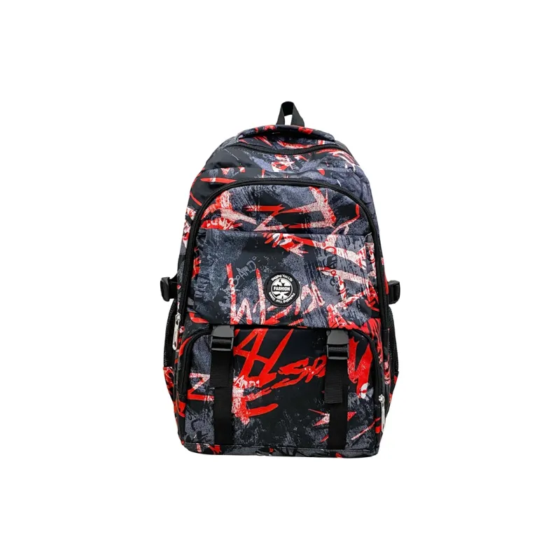 Gorora Nylon Fabric Backpack Regular Unisex Multicolor-1