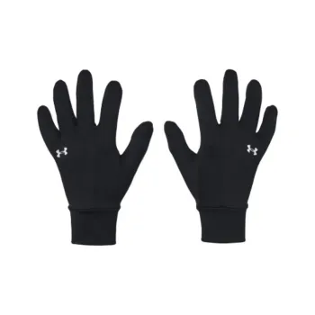 Under Armour Synthetic Leather Polyester Gloves Women's Black