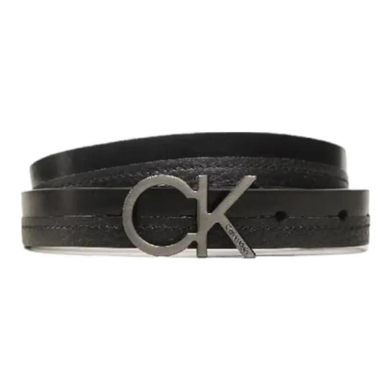 Calvin Klein Re lo Logo buckle Leather Belt-1