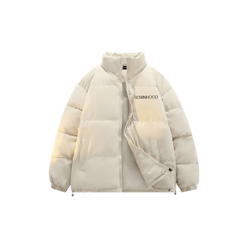 ROBINHOOD Puffer Jackets Unisex Ivory White-1