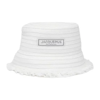 Jacquemus Raffia Bucket Hats Men's White