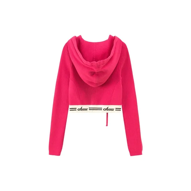 CHUU Knitwear Women's Dark Rose Red-1