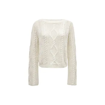 ONLY Knitwear Women's Antique White Color