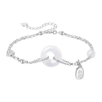 Suddenly Lucky Chalcedony Jade Bracelets Women's
