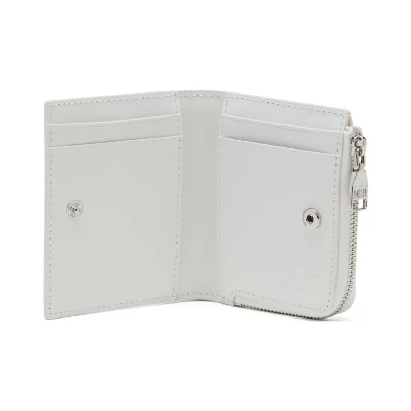 DIESEL Leather Wallet Women's White-2