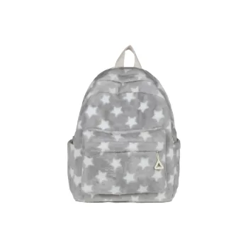 Dusen Kangaroo Velour Backpack Women's Gray/Blue/Coffee