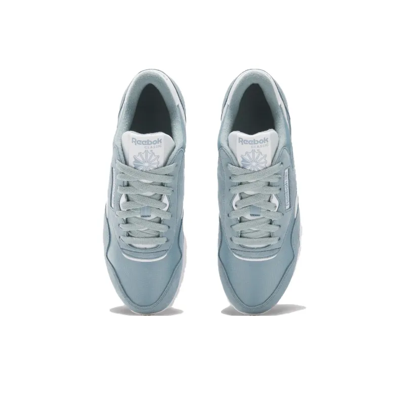 Reebok Classic Nylon Anti-Slip Wear-Resistant Low-Top Casual Shoes Women's Light Blue-3