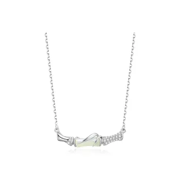 ZSY Hetian Jade Necklaces Pale Greenish White Jade Women's