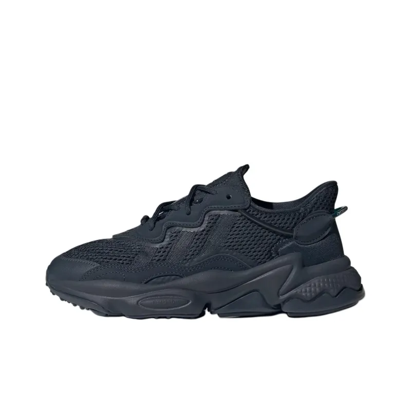 Adidas Originals Ozweego Anti Slip Wear Resistant Low Top Kids Lifestyle Shoes Black Teenagers-0