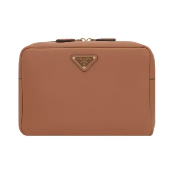 PRADA Calfskin Camera Bags Crossbody Bag Shoulder Bag Women's Caramel