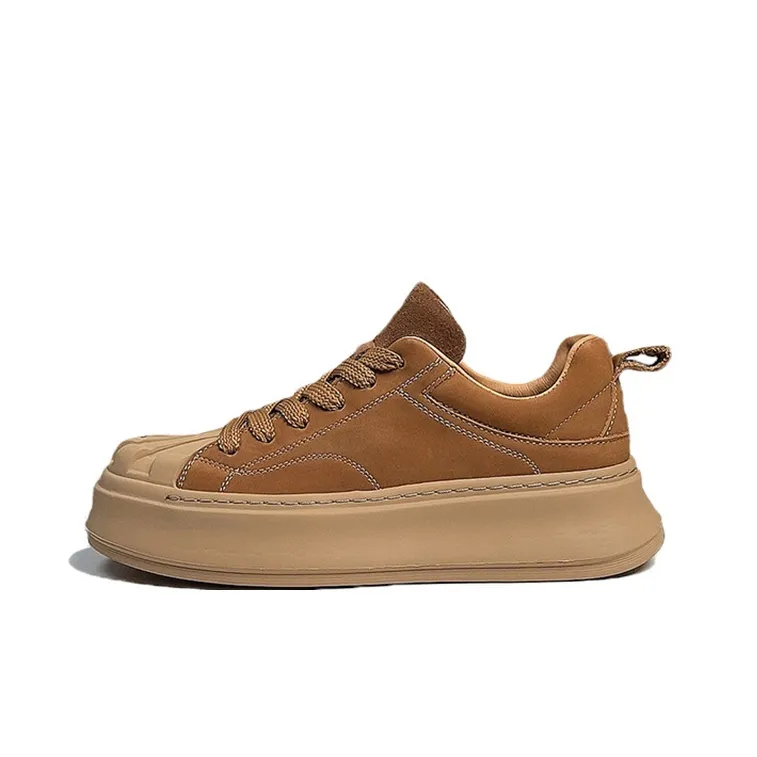 Devanro Height Increasing Wear-Resistant Breathable Slip-Resistant Low-Top Skateboard Shoes Men's-4