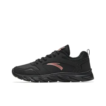 Anta Running Collection Anti Slip And Wear Resistant Warm Low Top Casual Running Shoes Women's Black