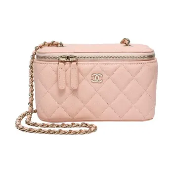 CHANEL Grain Cow Leather One Shoulder Box Bag, Crossbody Bag Women's Pink