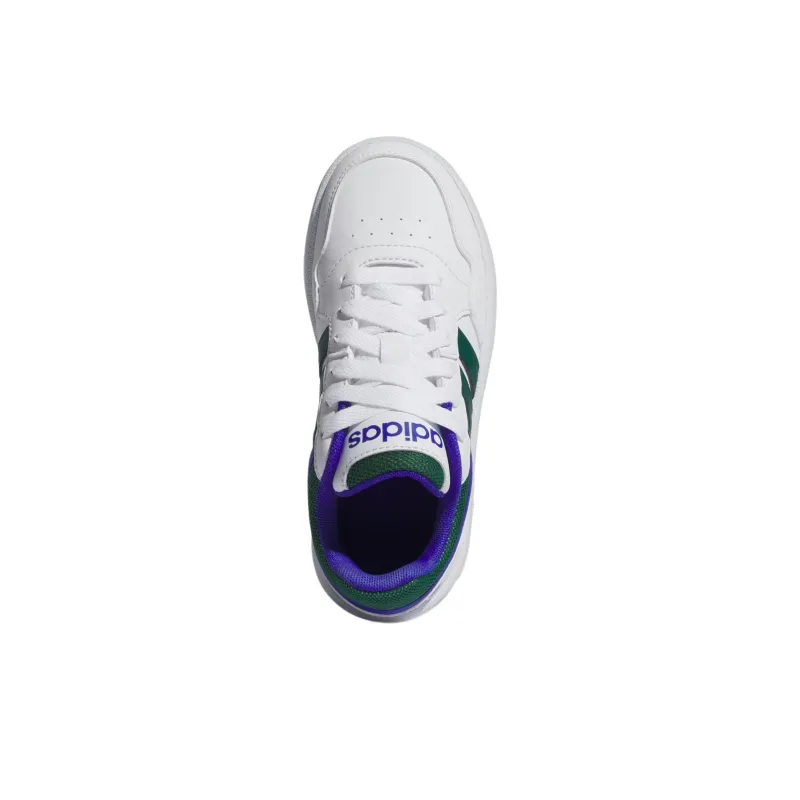 Adidas HOOPS Abrasion Resistant Low Top Children's Basketball Shoes White Kids'-3