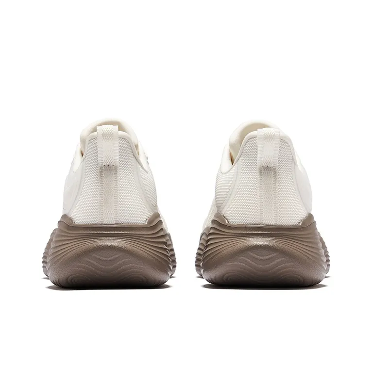 Erke Cushioning Anti-Slip And Wear-Resistant Low-Top Casual Running Shoes Women's Microcrystal White-3