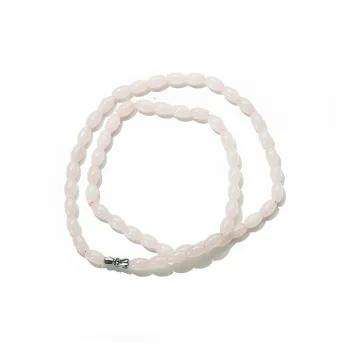 FANHAOGANG JADE Hetian Jade Necklaces Dusty Pink Women's