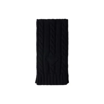 PRADA Logo detail Cashmere Scarf