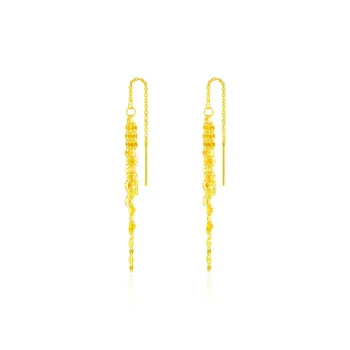 POTTICY 9K Gold Drop Earrings Women's