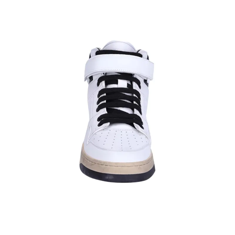 SAINT LAURENT Lax Round Toe Lace Up Sneakers-2