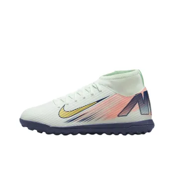 Nike Anti Slip Wear Resistant High Top Kids' Soccer Shoes Light Green Teenagers