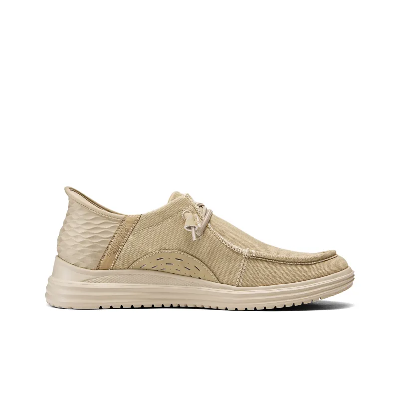 Skechers Hands Free Slip-Ins Anti-Slip Wear-Resistant Low-Top Casual Shoes Men's Tan-1