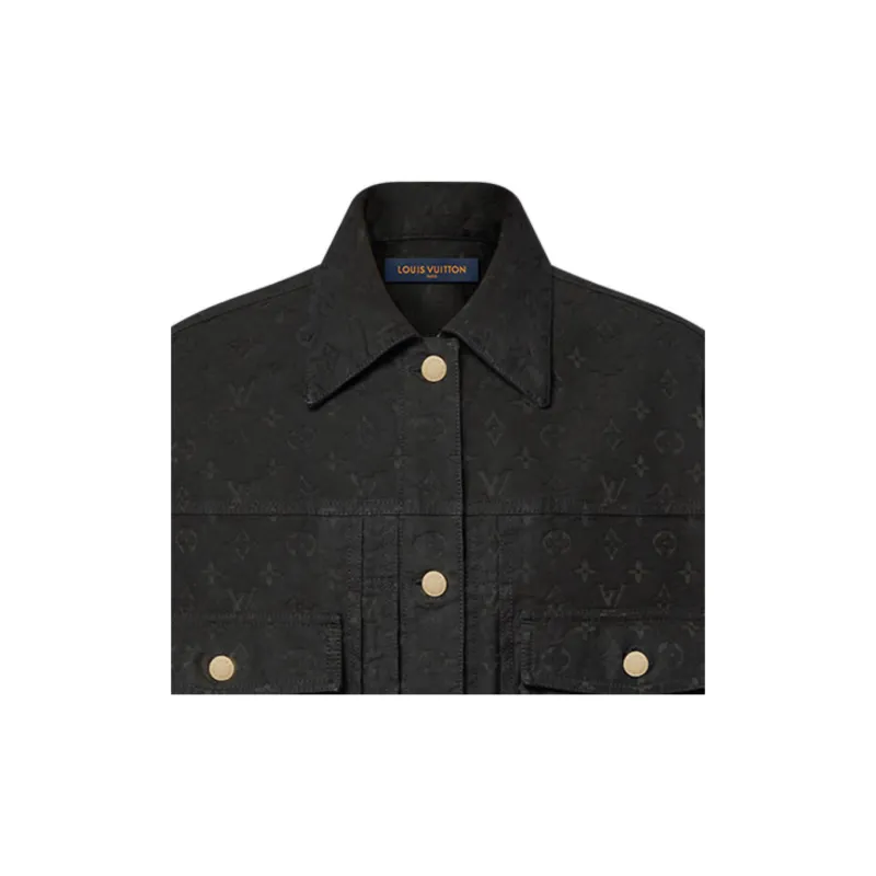 LOUIS VUITTON Monogram Jacquard Denim Jacket-4