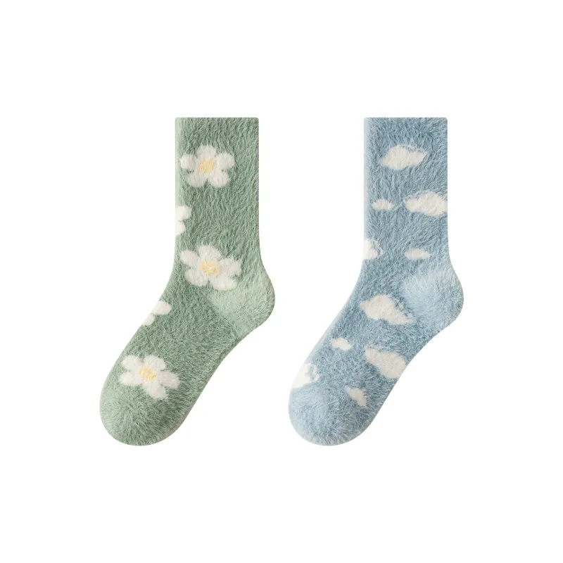 XXLLG Mid Calf Socks Women's 2 Pack-6