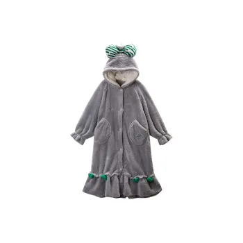 YSO Pajama Robe Women's Light Gray