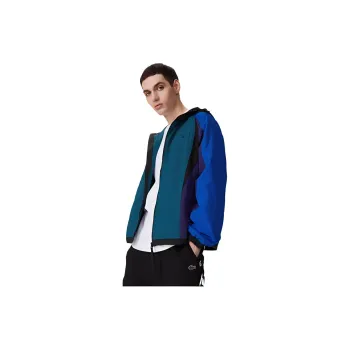 LACOSTE Jacket Men's Green Blue Purple Black Multicolor