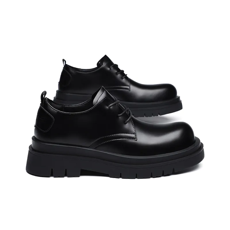 Tonlion Dress Shoes Men's Shiny Black-4