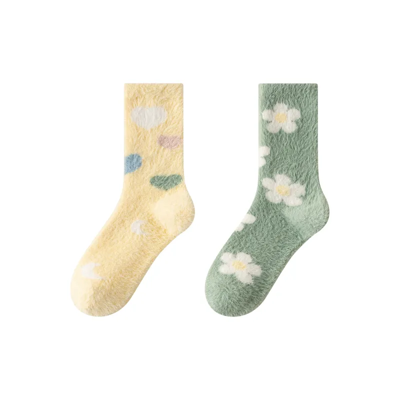 XXLLG Mid Calf Socks Women's 2 Pack-5