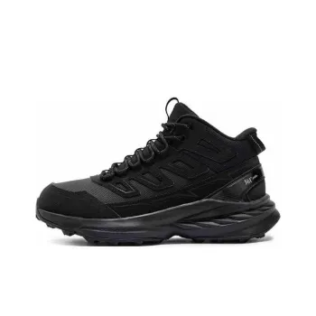 361° Wear Resistant Warm Cushioning High Top Trail Running Running Shoes Men's Obsidian Black