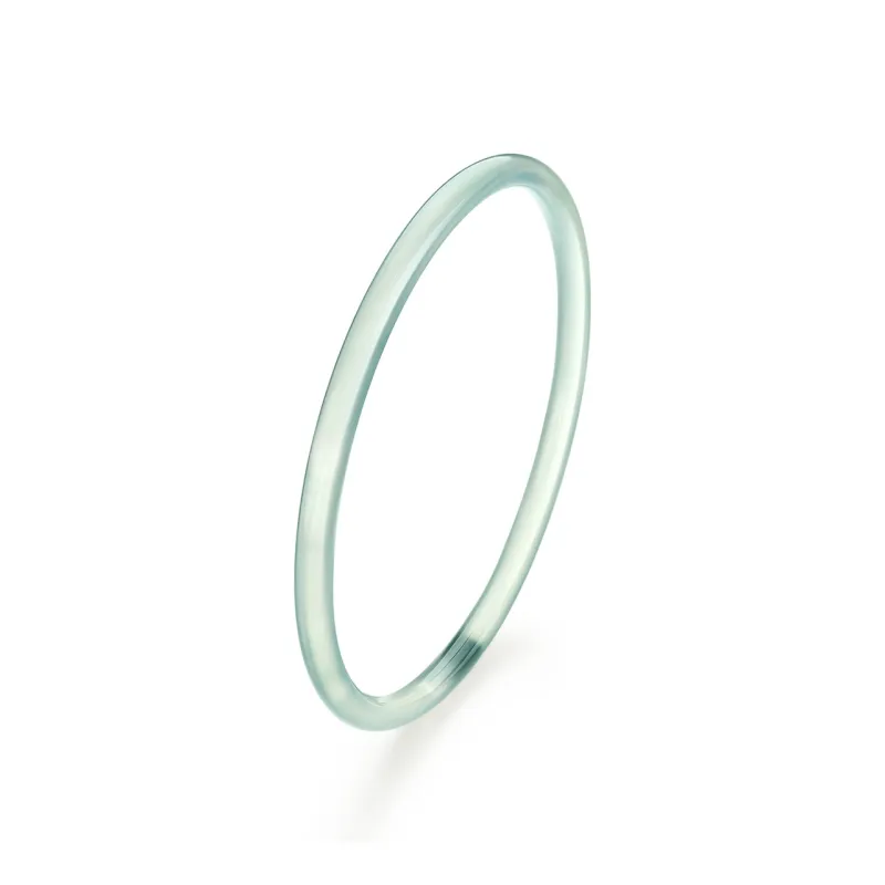 ME LUXE Chalcedony Bangle Elegant Minimalist Style Hanfu Good Luck Women's-0