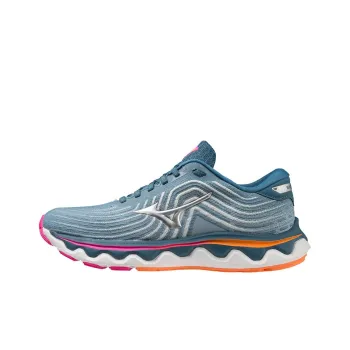 Mizuno Wave Horizon 6 Anti-Slip Wear-Resistant Low-Top Casual Running Shoes Women's Blue Gray