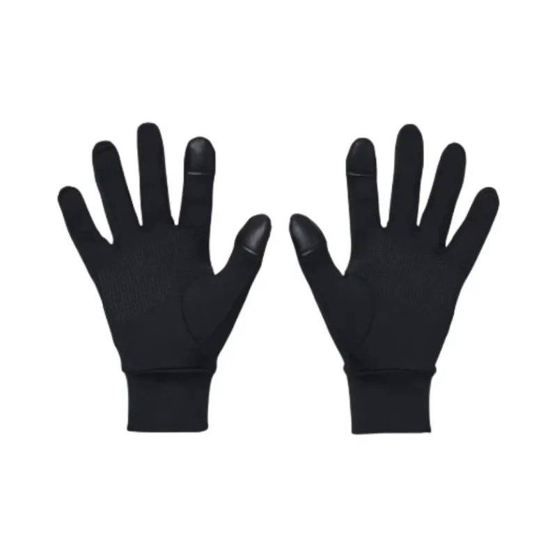 Under Armour Synthetic Leather Polyester Gloves Women's Black-1