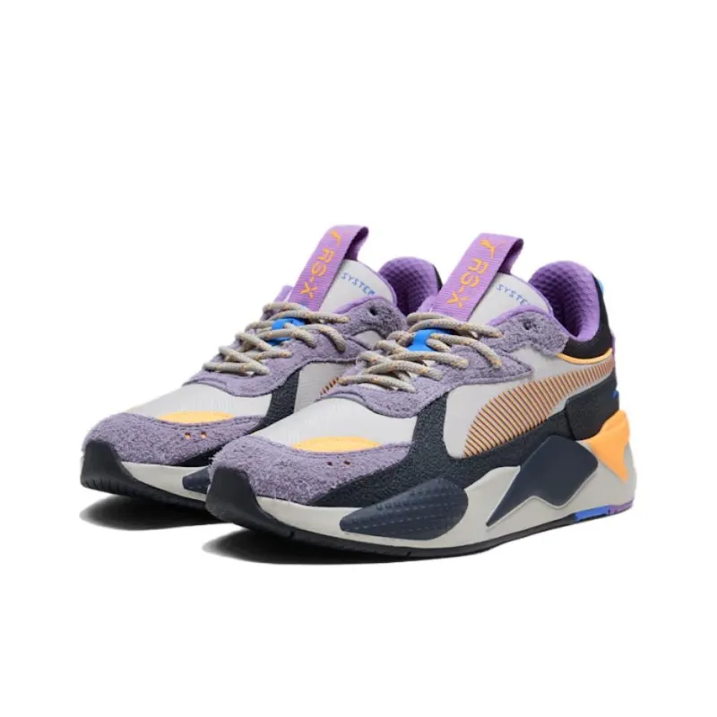 PUMA RS X Anti Slip Wear Resistant Low Top Casual Shoes Unisex Purple-2
