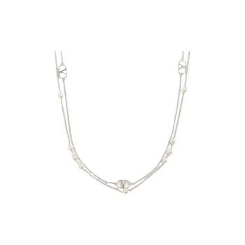 Valentino Vlogo Signature Pearl Necklace