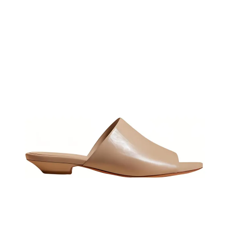KHAITE Marion Rubber Sole Slide Slippers Women's Dusty Pink-1